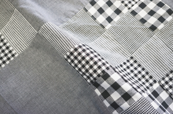 1m単位【パッチワーク生地】インド綿100%【23D-IH-006-BLACK】110cm