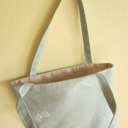 ミナペルホネンのchoucho生地を使ったミニトート トートバッグ iro.to  