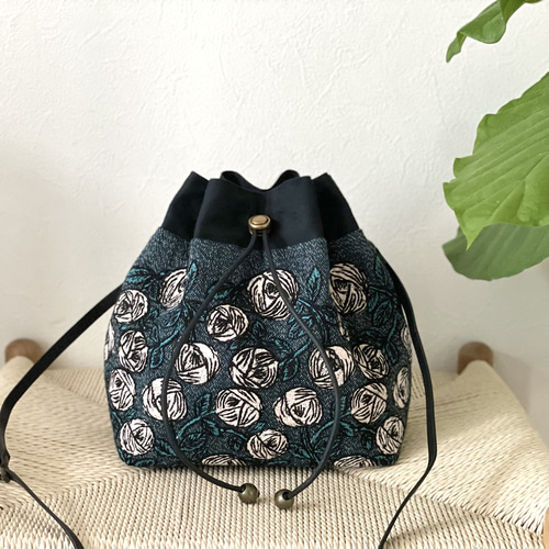 ⚮̈ミナペルホネンrosy シプリバッグ巾着ショルダーバッグ