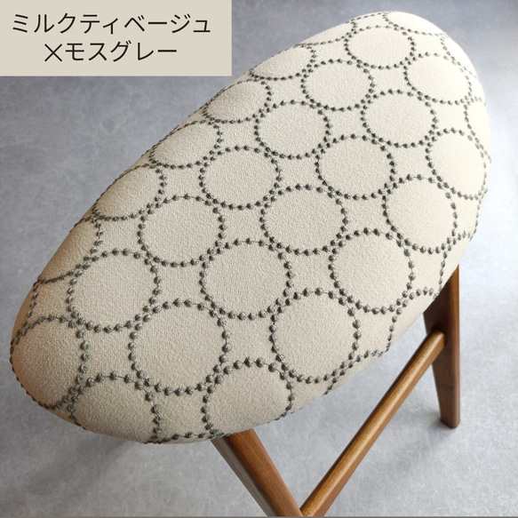 ⭐数量限定⭐️♥ミナペルホネン♥折りたたみハイチェア　キッチン　バーチェア　カウンターチェア　ハイスツール椅子　受注制作 5枚目の画像