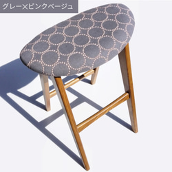 ⭐数量限定⭐️♥ミナペルホネン♥折りたたみハイチェア　キッチン　バーチェア　カウンターチェア　ハイスツール椅子　受注制作 2枚目の画像
