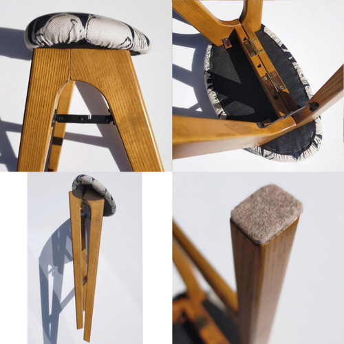 ⭐数量限定⭐️♥ミナペルホネン♥折りたたみハイチェア キッチン