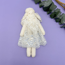 ふわふわレースの天使ちゃん人形 ブルー その他人形 chiko66 通販