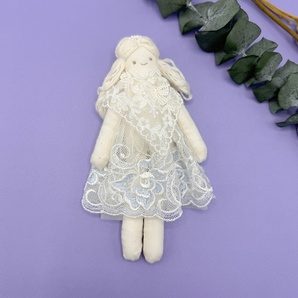 ふわふわレースの天使ちゃん人形 ブルー その他人形 chiko66 通販