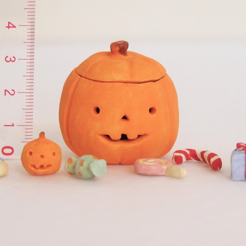 陶器 ハロウィーン 8点セット】かぼちゃ 小さい ミニチュア