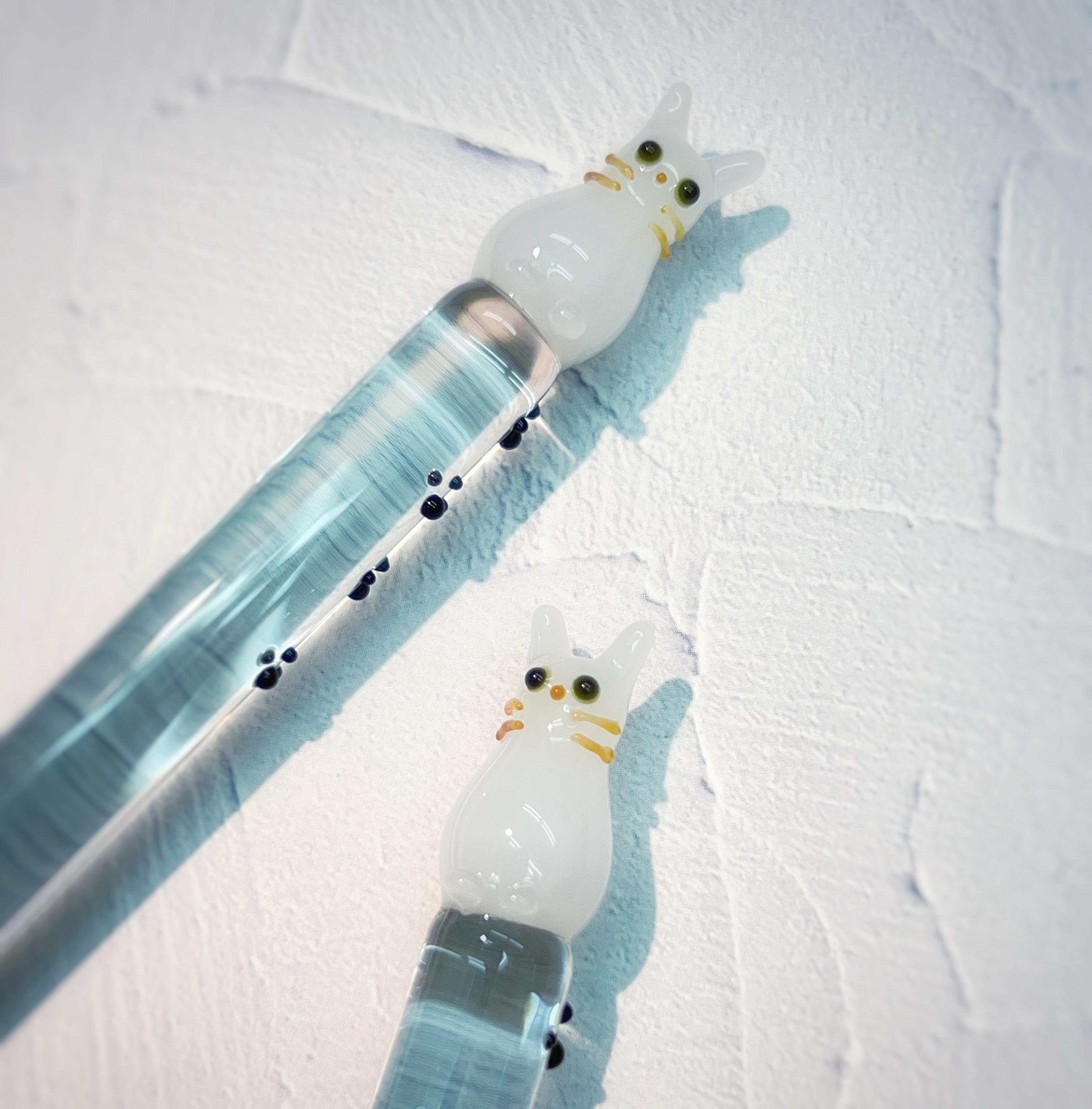 書籍掲載！白猫ガラスペン