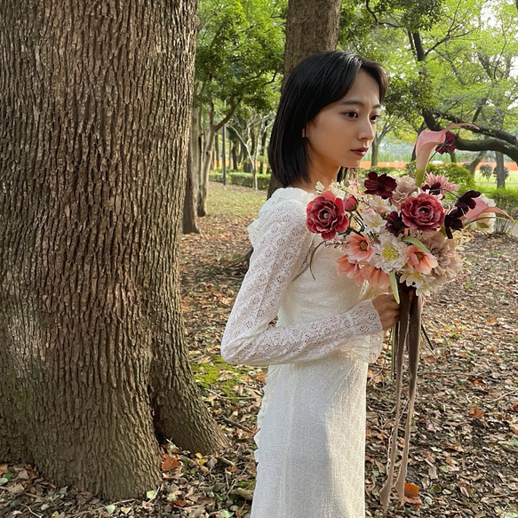 ウェディングブーケ アーティフィシャルフラワー wedding 前撮り