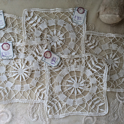 フランスアンティーク 布花ブーケ 白 チャーム Mon Atelier COUTURE