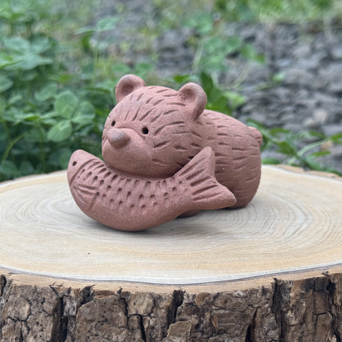 ねんどのくまさん(小)(受注生産) その他置物 うつわポータル