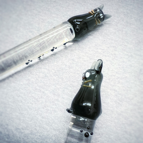 書籍掲載！黒猫ガラスペン ペン・筆記用具 Otonari工房 通販