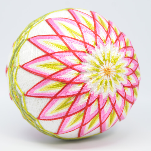 手まりN65 ダリア 直径11cm[てまり 手毬 手鞠] その他インテリア雑貨