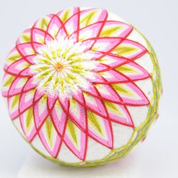 手まりN65 ダリア 直径11cm[てまり 手毬 手鞠] その他インテリア雑貨