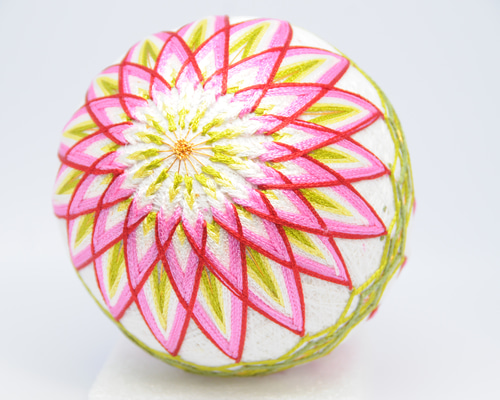 手まりN65 ダリア 直径11cm[てまり 手毬 手鞠] その他インテリア雑貨