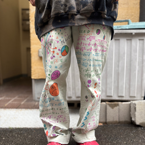 古着　ヴィンテージ　ステンカラーコート　リメイク　リメイクコート　カラフル　派手 古着 ヴィンテージ vintage ジャケット ケミカルジャケット Gジャン