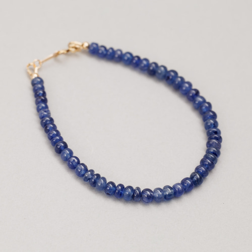 ★クリアブルーサファイア 大粒ボタンビーズ ブレスレットA(SA) ☆クリアブルーサファイア 大粒ボタンビーズ ブレスレットA(SA