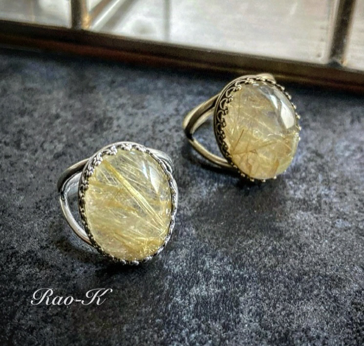 ✨セミカスタム✨ヨーロピアン・アンティーク調リング〜ルチルクォーツ