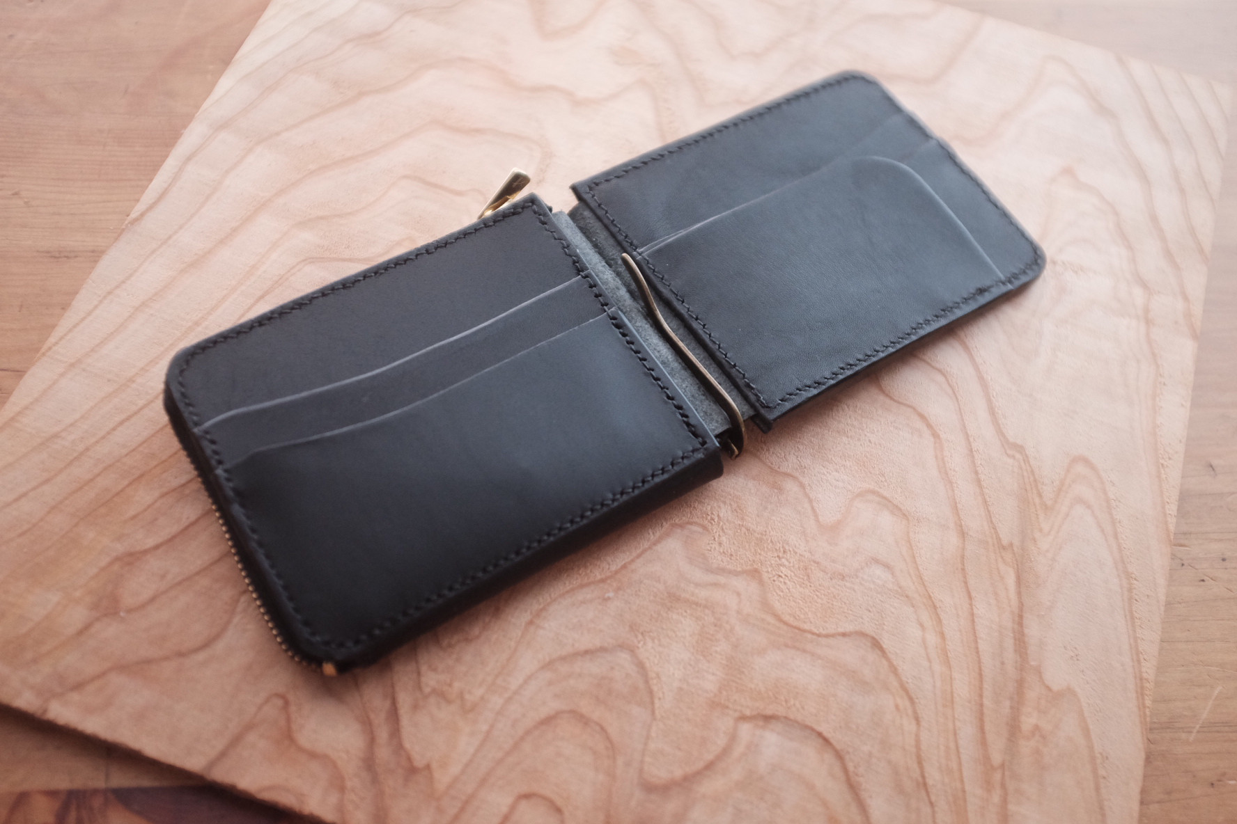 money clip system wallet 2 【black】