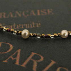 ❮再販×3❯ アンティークNo. 44 ★ ミリアム ハスケル　&　フランス製アンティークビーズ　ブレスレット 6枚目の画像