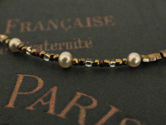 ❮再販×3❯ アンティークNo. 44 ★ ミリアム ハスケル　&　フランス製アンティークビーズ　ブレスレット 6枚目の画像