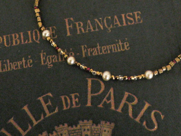 ❮再販×3❯ アンティークNo. 44 ★ ミリアム ハスケル　&　フランス製アンティークビーズ　ブレスレット 4枚目の画像