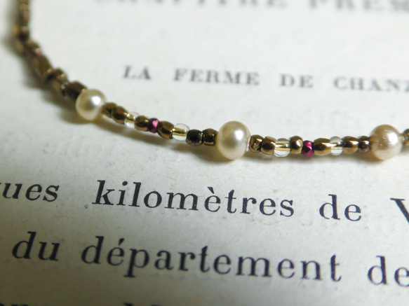 ❮再販×3❯ アンティークNo. 44 ★ ミリアム ハスケル　&　フランス製アンティークビーズ　ブレスレット 2枚目の画像