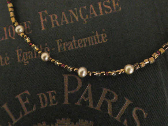 ❮再販×3❯ アンティークNo. 44 ★ ミリアム ハスケル　&　フランス製アンティークビーズ　ブレスレット 5枚目の画像