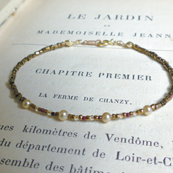 ❮再販×3❯ アンティークNo. 44 ★ ミリアム ハスケル　&　フランス製アンティークビーズ　ブレスレット 9枚目の画像