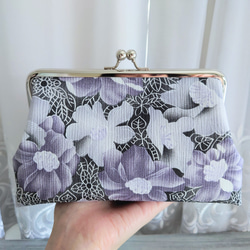 手作り がま口ポーチ 小銭入れ 小物入れ ハンドメイド 和柄 花柄