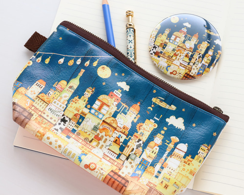 鏡音リンポーチ＆ミラーセット缶ミラーちほ