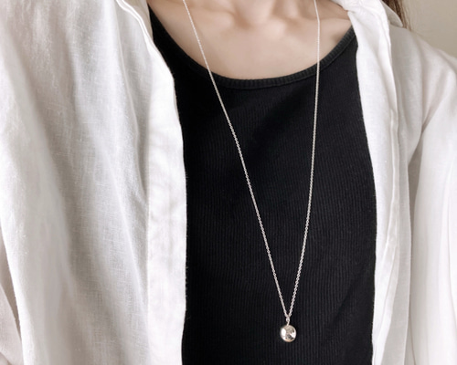 美品♡イタリア製♡シルバー925♡ボリューム感あり♡お洒落なロングチェーン60㎝ 18KGP】マルチwayロングネックレス＜ChooMiaオリジナル