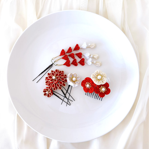 つまみ細工 七五三 髪飾り 7歳 3歳 ヘアピン wagan 通販 18309526