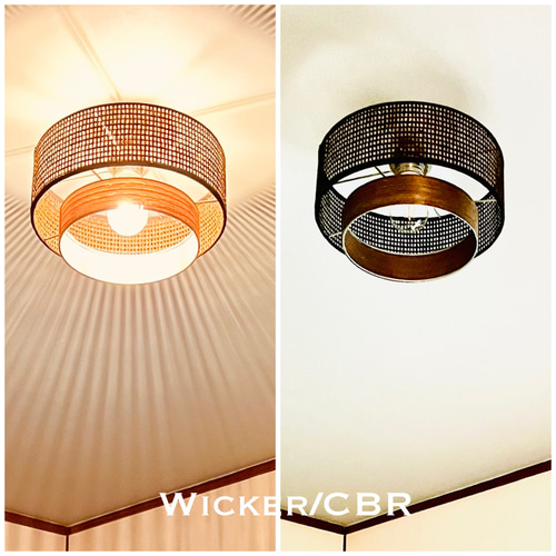 シーリングライト 照明 Wicker/CBR 天井 ウィッカー和紙 天然木 シーリングライト 照明 Wicker/CBR 天井 ウィッカー和紙 天然木