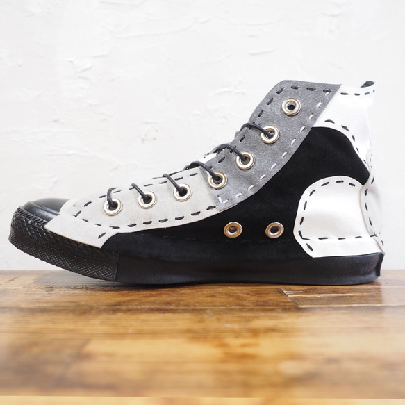 【受注制作】 ﾓﾉｸﾛ ﾁｸﾁｸ靴 HI 16ピース 黒ソール 5枚目の画像