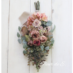 アーティフィシャルフラワー リース 20センチ リース Fleur de E