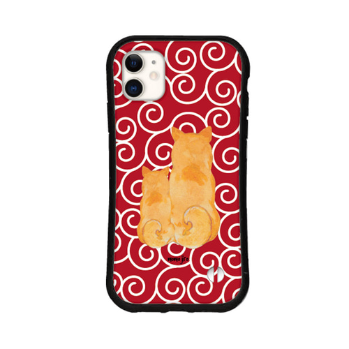 柴犬 名入れ スマホケース iPhone16 15 14 pro SE iface型 グリップ