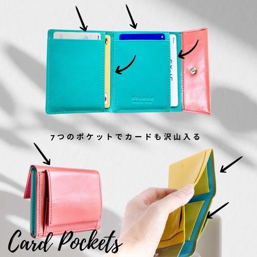 これ以上小さくできない！】極小コンパクト二つ折り財布（キティピンク