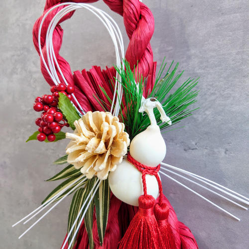 infinity 2025 new year【しめ縄飾り】Red＆W『超早割祭2024』『早割