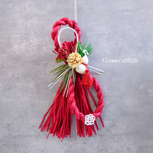 ❁2025年　お正月飾り❁　しめ縄　しめ縄飾り ❁2025年 お正月飾り❁ しめ縄 しめ縄飾り 藁 マム 八の字 ❁2025年