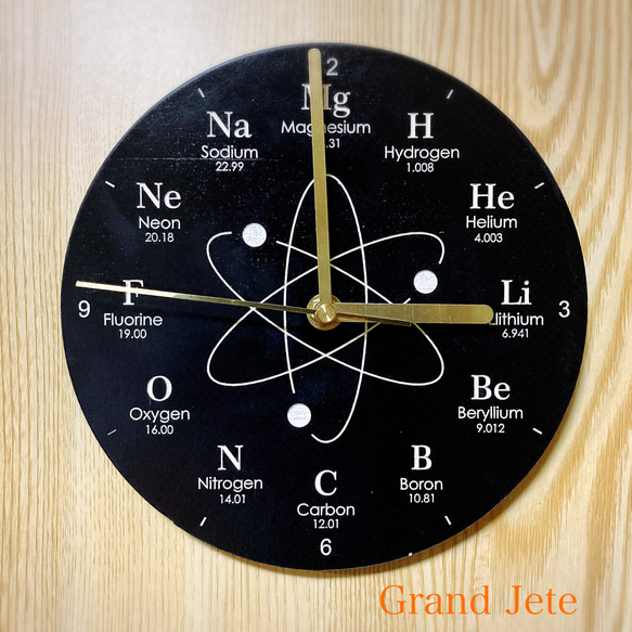 元素周期表壁掛け時計 WC-03　<受注製作> 1枚目の画像