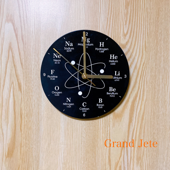 元素周期表壁掛け時計 WC-03　<受注製作> 2枚目の画像