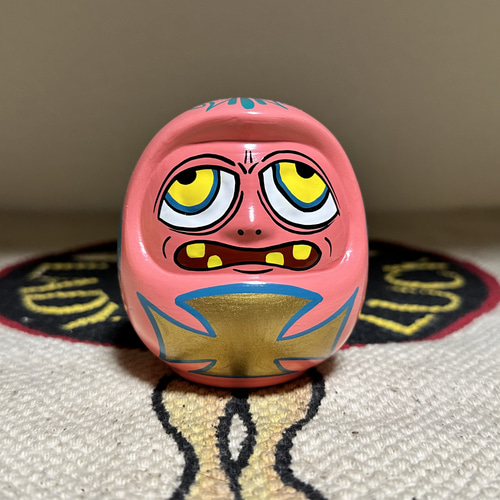 MADダルマ2.2 ピンストライプ 手書き アートワーク アメリカ雑貨 小物