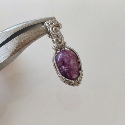 チャロアイトペンダントTop(シルバー） ペンダントトップ kiki's 通販