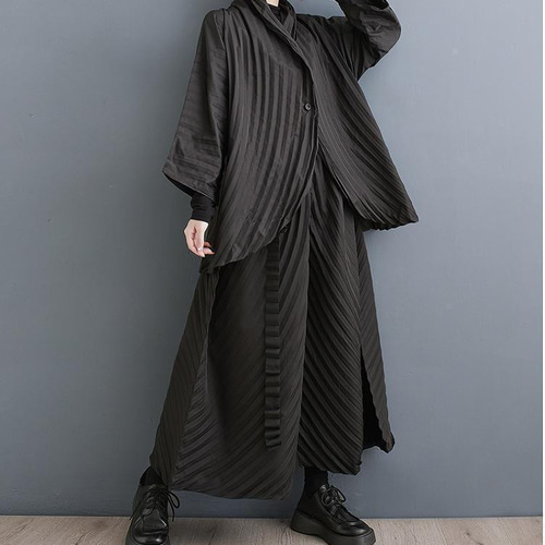 大きいサイズ レディース セットアップ パンツ モード系 春 秋冬