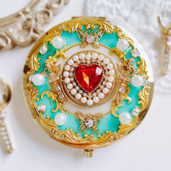 キラキラ魔法のプリンセスコンパクト 両面ミラー 手鏡 momoxx 通販