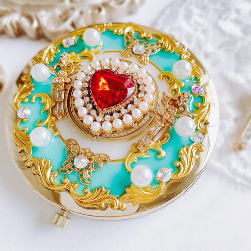 キラキラ魔法のプリンセスコンパクト 両面ミラー 手鏡 momoxx 通販