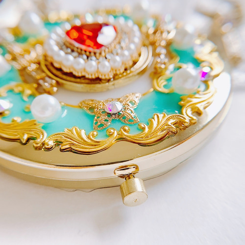 キラキラ魔法のプリンセスコンパクト 両面ミラー 手鏡 momoxx 通販