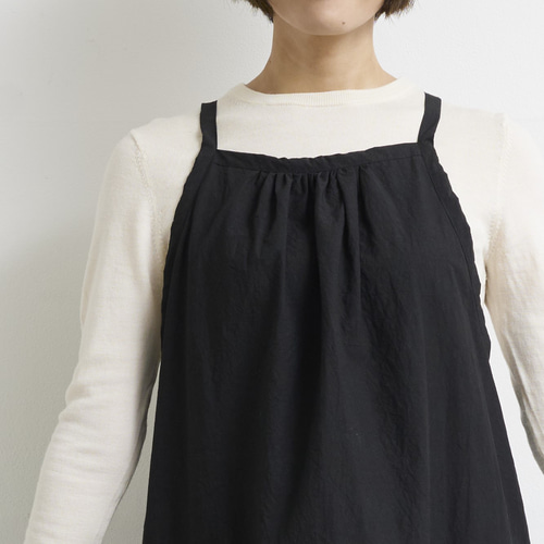 ギャザーエプロン TW / gather apron TW ブラック エプロン SUNNY
