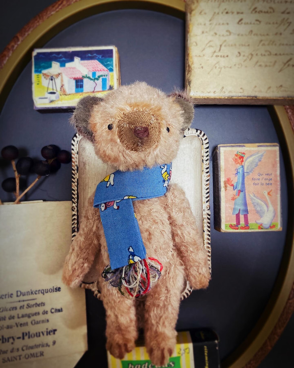 オリジナル ハンドメイド テディベア ブラウンカラーなベアー