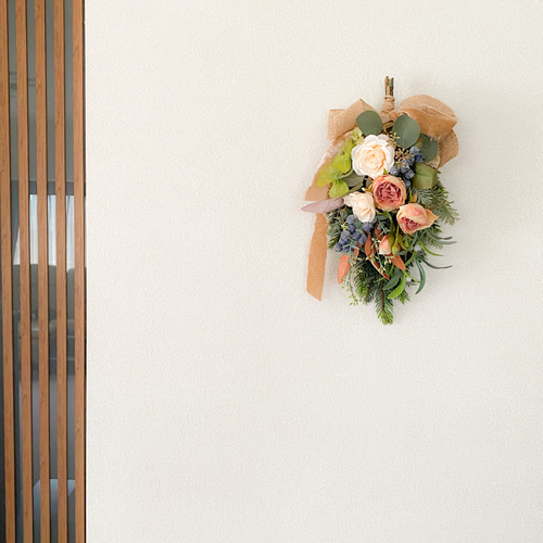 バラのスワッグ アーティフィシャルフラワー 造花 造花スワッグ