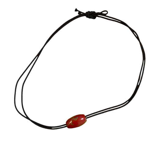 輪島塗 漆玉 ペンダントトップ【優華JAPAN 】唐草蒔絵 ペンダント絹